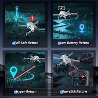 Drone GPS 4DRC M7 Brushless avec nacelle 3 axes, caméra HD 720P, évitement d'obstacles, FPV 5G WiFi, hélicoptère RC Quadcopter pour débutants