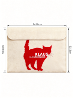 Sac à documents rectangulaire personnalisé en feutre polyester, format A5/A4, organiseur de dossiers de bureau, mallette de réunion pour les trajets quotidiens, marque Huixin