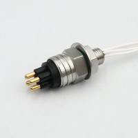 Connecteur sous-marin à 4 broches compatible avec SUBCONN, indice d'étanchéité IP68 et résistance à la pression de 70 MPa