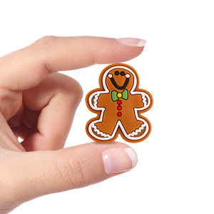 Sans BPA bébé dentition sucette collier bijoux jouet sensoriel noël renne Silicone Focal perle pour bricolage stylos fabrication de bijoux - Product Image 3