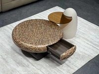 Table basse de luxe moderne et design pour salon, ensemble de tables rondes créatives au design italien de luxe pour petit appartement