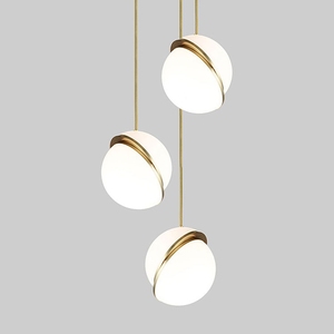 Lampe suspendue ronde moderne, lampe suspendue noire, Euro E27, lampe suspendue pour salon et salle à manger - Product Image 2