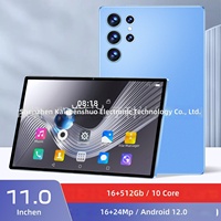 Tablette Android S23 pour le dropshipping transfrontalier, version Google Play, 16 Go + 512 Go, double SIM 4G, écran 10,1 pouces, autonomie de batterie étendue