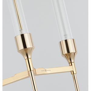 Lustre en <span class=keywords><strong>tube</strong></span> de verre fait main de style nordique moderne et simple, décoration de luxe, luminaire suspendu pour la maison, le salon, l'hôtel - Product Image 3