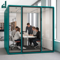 Cabine de travail insonorisée, cabine acoustique pour bureau, cabine téléphonique avec panneau absorbant le son pour école, bibliothèque, université