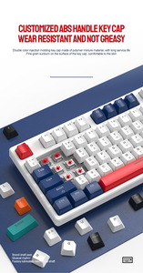 Ban Đầu OEM Không Dây Bàn Phím Cơ Khí 60% Màu Xanh Trắng Ba Màu <span class=keywords><strong>Backlit</strong></span> Bt 5.0/2.4G/USB-C Có Thể Sạc Lại Cho PC Chơi Game - Product Image 5