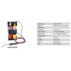 UWELD Portable <b>Welding</b> <b>Kit</b> 1C016-0047C Manual Control For Mild Steel Carbon Steel - Product Image 4