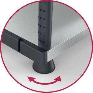 TERRY - 1002764 5 <b>shelves</b> <b>metal</b>/plastic shelving <b>unit</b> with 2 assembling options - EAN 8005646027642 SHELVING <b>UNITS</b> - Product Image 2