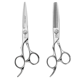 Bộ kéo Nhật Bản 440C dành cho người thuận tay trái, gồm kéo thẳng và kéo tỉa, dụng cụ tạo kiểu tóc chuyên nghiệp cho salon - Product Image 6