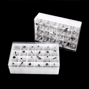 Stainless Steel Piping Nozzles 24 Piece Set For Cake <b>Cookie</b> Decorating DIY Baking <b>Tools</b> - Product Image 4