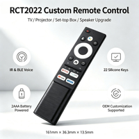 Télécommande vocale double mode IR BLE à 22 touches pour lecteur vidéo JCXK OEM ODM personnalisée