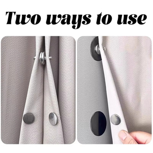 Cierres Magnéticos Metálicos para Cortinas, Hebillas Magnéticas para Montar en la Pared, Clips Magnéticos para Cortinas de Ducha, Sujetadores Desmontables para Fijar Mosquiteras - Product Image 6