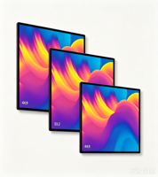 Afficheur numérique LCD tactile carré Full HD personnalisable 1:1 pour les centres commerciaux, les magasins de détail et les entreprises en libre-service - Utilisation en intérieur
