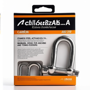 Grillete Recto de Acero Inoxidable AISI 316 para Accesorios de Anclaje y Remolque - Product Image 2