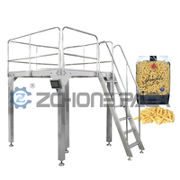 Azote lyophilisé fissure manioc légumes secs fruits chips de pomme de terre joint de remplissage Confezionatrice Doypack Machine d'emballage