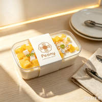 Conteneur à gâteau carré en plastique PS transparent jetable, emballage alimentaire recyclable pour le stockage du pain, des gâteaux et des biscuits