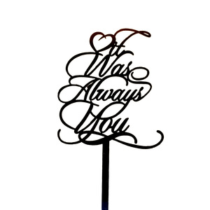 ท็อปเปอร์เค้กอะคริลิค ลายข้อความขอแต่งงาน สีโรสโกลด์ ตกแต่งงานปาร์ตี้ - Product Image 5