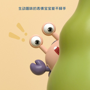 Cartoon Hermit Crab Inertia Car Push Button Educational Toy For Kids 4-6 Years Old Unisex Plastic Toy - Product Image 4