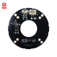 Placa PCBA LED IR de la Marca CGX, Interruptor Fotoeléctrico SMD 2835, Fabricación Personalizada de PCB LED, Accesorios para Iluminación de Cámaras CCTV, 1 oz