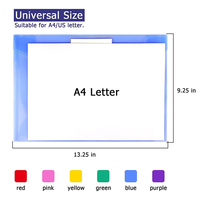 Pochettes en plastique transparentes personnalisables avec logo pour documents, lettres, maison, bureau, avec pochette pour étiquette