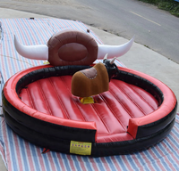 Machine d'équitation gonflable de rodéo de taureau mécanique jeu d'adultes de taureau grand équipement de divertissement extérieur à vendre