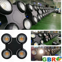 Projecteur LED COB DMX512 4*100W à 4 Faisceaux pour Public, Idéal Théâtre et Studio