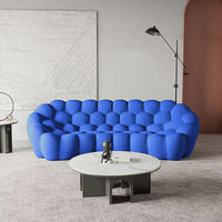 Ensemble de canapés en velours de luxe pour salon, canapé intégré, canapé personnalisé italien Roche Bobois