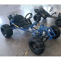 Go-Kart Todoterreno Monoplaza para Adultos, Motor a Gasolina de Alto Torque 420CC 15HP, Emoción Garantizada, con Embrague Húmedo, para Caminos de Tierra