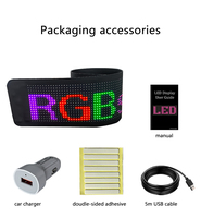 Pantalla LED Flexible para coche, Control por aplicación, autobús, destino, señal LED, tienda, programa de publicidad de Hotel, tablero de mensajes LED