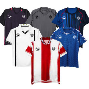 قميص كرة قدم رجالي بتصميم كلاسيكي سريع الجفاف وقابل للتنفس، ملابس كرة قدم بالجملة، قميص نادي رياضي بتصميم عتيق - Product Image 4