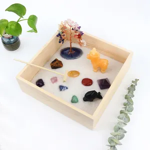 Commercio all'ingrosso di cristallo naturale pietra grezza pietra preziosa di cristallo Set confezione regalo per la meditazione