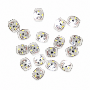 Luce LED in resina per scarpe, attivata da vibrazione, con batteria a bottone, impermeabile, mini, ad alta sensibilità Decorazioni Fai-da-Te per Abbigliamento, Festa Notturna - Product Image 1