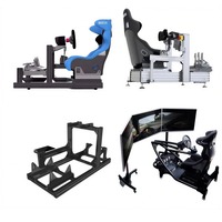 Châssis de simulateur de course en aluminium extrudé 4080 robuste pour roues à entraînement direct
