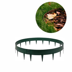 Bandes de bordure rectangulaires pour jardin en acier Corten, finition rouille-patine, design paysager organique, bandes métalliques en Corten - Product Image 2