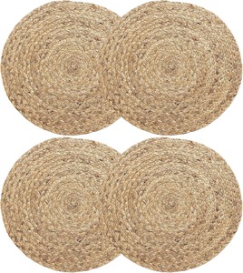 Plate Chargers Wood Placemats Non-Toxic Traditional Chinese Style <b>Party</b> Tablemats for <b>Table</b> Decoration - Product Image 1