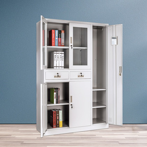 Armoire de classement en acier moderne à 5 portes, autoportante, verrouillable et réglable, pour la maison, le bureau, l'école ou l'hôpital - Product Image 1