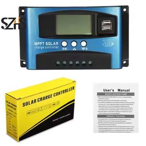 Contrôleur <span class=keywords><strong>solaire</strong></span> intelligent MPPT à mise au point automatique 30A, grand écran LCD, contrôleur de charge de batterie de panneau <span class=keywords><strong>solaire</strong></span>, qualité industrielle, réglable - Product Image 3