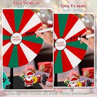 Kerstprijs Acryl Rood/Groen/Wit Regenboog Draaiwiel Spel Pretpark Entertainment Loterij Feest Droog uitwisbaar