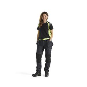 BLAKLADER - 340210309933XXXL T-shirt femme Noir/Jaune haute visibilité-EAN 7330509707470 T-SHIRTS DE TRAVAIL ET POLO - Product Image 3