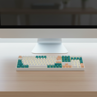 Nouveau clavier OEM ODM 108 touches 2.4G USB sans fil rétroéclairé LED rechargeable ultra-mince élégant pour bureau avec touches mécaniques à ciseaux (version anglaise)