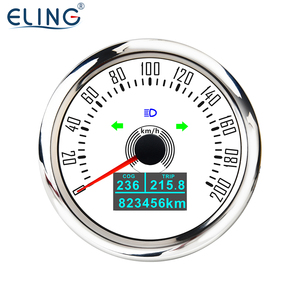 <span class=keywords><strong>Compteur</strong></span> de <span class=keywords><strong>vitesse</strong></span> <span class=keywords><strong>GPS</strong></span> ELING 85mm 0-200 km/h odomètre avec TRIP ODO avec rétro-éclairage 7 couleurs pour voiture bateau 12V 24V - Product Image 2