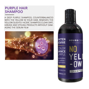 Shampoo tonifiant professionnel pour salon, sans jaune, teinture argentée, shampooing violet pour cheveux blonds - Product Image 2