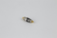 Conector Circular de 4 Pines de Alta Resistencia a la Temperatura para la Industria del Petróleo y Gas, Carcasa de Aleación de Aluminio con Recubrimiento de Oro, Terminación con Copa de Soldadura
