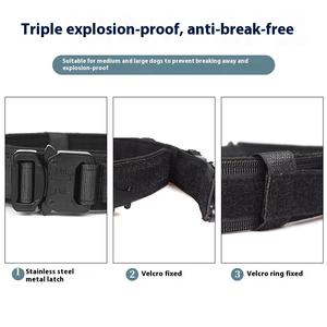 Verstellbares taktisches Hunde halsband für Hunde mit Airtag-Halter - Product Image 4