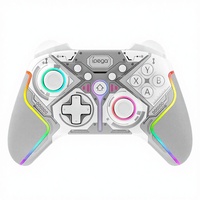 Manette de jeu sans fil BT ergonomique programmable à vibration TURBO avec joystick RGB et déclencheur réglable pour Android/iOS/PC