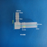 Connecteur d'eau de jardin coudé pagode en plastique rouge à 90 degrés pour tuyau d'eau réduisant le diamètre en PP