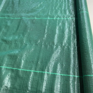 Paillis anti-mauvaises herbes en PP vert et noir pour l'agriculture, le paysage et l'agriculture, service de découpe de tissu, respectueux de l'environnement - Product Image 1