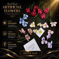 Tiges de fleurs artificielles en soie modernes, ultra-réalistes, faites à la main, fausses fleurs en forme de tulipes pour la décoration de mariages, de maisons et de fêtes