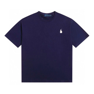<span class=keywords><strong>Camiseta</strong></span> Casual de Manga Corta <span class=keywords><strong>con</strong></span> <span class=keywords><strong>Cuello</strong></span> Redondo y Logotipo de Caballo Pequeño, de Algodón Puro, Ajustada al Cuerpo, para <span class=keywords><strong>Hombre</strong></span>, Verano, Bordada, Absorbente de Humedad - Product Image 2