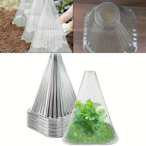 Couvre-plantes réutilisables en plastique Couvre-cloches en plastique pour protéger les graines Semis Petites fleurs Convient pour les légumes et les fleurs - Product Image 3